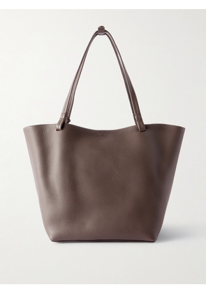 The Row - Park 3 Medium Textured-leather Tote - Brown - One size