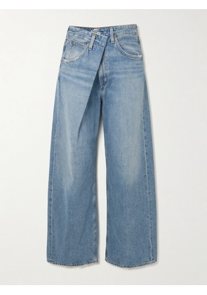 AGOLDE - Vana Asymmetric Wide-leg Jeans - Blue - 23,24,25,26,27,28,29,30,31,32