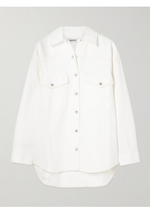 AGOLDE - Lotta Organic Cotton And Lyocell-blend Denim Shirt - White - x small,small,medium,large,x large