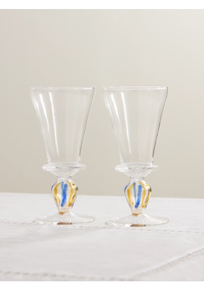 Gohar World - Alexandria Set Of Two Wine Glasses - Multi - One size