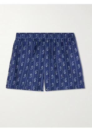 Tory Burch - Jacquard Shorts - Blue - x small,small,medium,large,x large