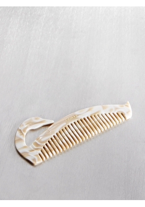 Gohar World - Swan Marbled Acetate Hair Comb - Ivory - One size