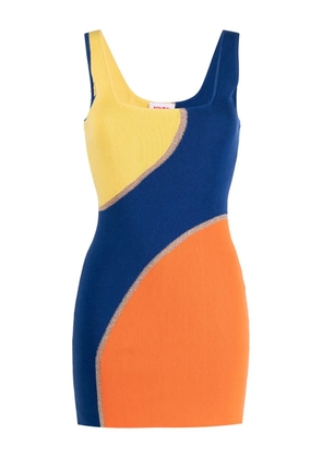 Solid & Striped colour-block ribbed beach dress - Blue