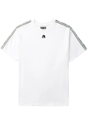izzue logo-tape cotton T-shirt - White
