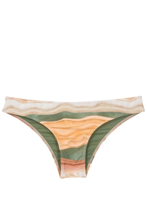 Lygia & Nanny Waikiki wave-print bikini bottoms - Yellow