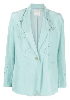 Forte Forte rhinestone-embellished lightweight blazer - Blue