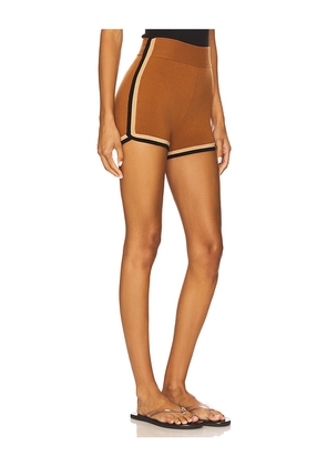 Nagnata Retro 2.0 Short in Brown. Size XS. Also in S.