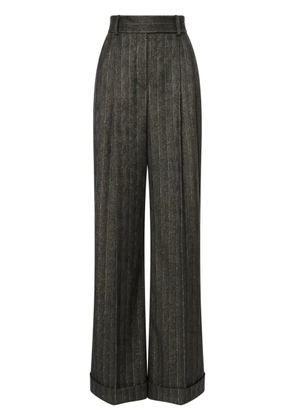 Alberta Ferretti pinstriped tailored palazzo pants - Grey