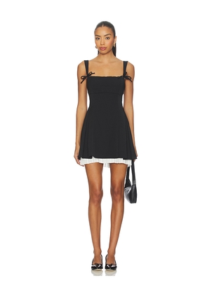 MORE TO COME Josianne Mini Dress in Black. Size L. Also in S.