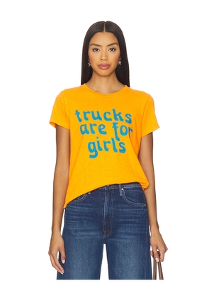 MOTHER The Lil' Petite Sinful Tee in Orange. Size L. Also in M, S, XL.