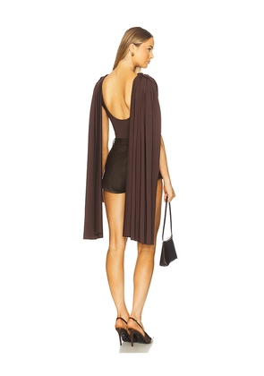 Maygel Coronel Burano Bodysuit in Brown.