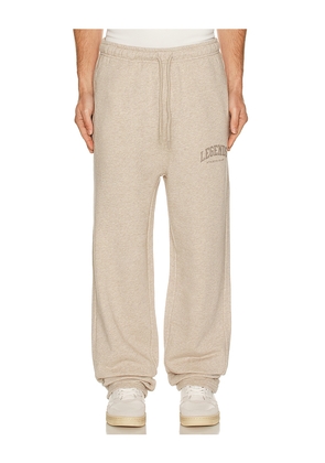 Legends Fairfax Varsity Sweatpant in Brown. Size L. Also in M, S, XL/1X.