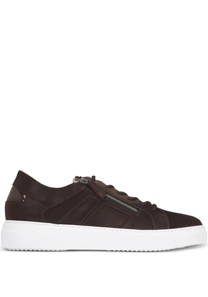 Ron White zip-detail sneakers - Brown