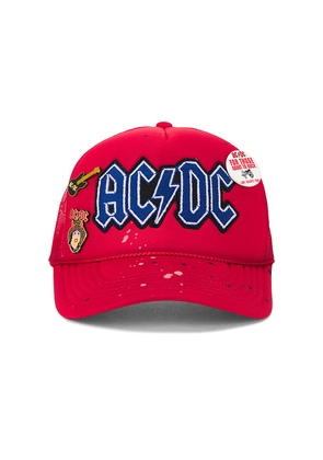 Madeworn AC/DC Hat in Red.