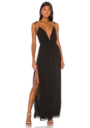 superdown Natasha Maxi Dress in Black. Size L. Also in M, S.