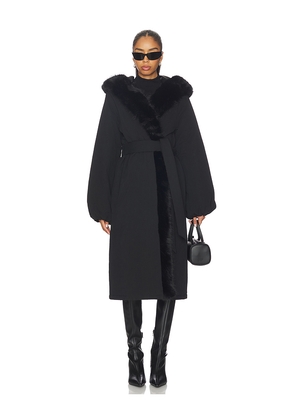 Lovers and Friends Susanna Faux Fur Coat in Black. Size L. Also in M, S, XL, XS, XXS.