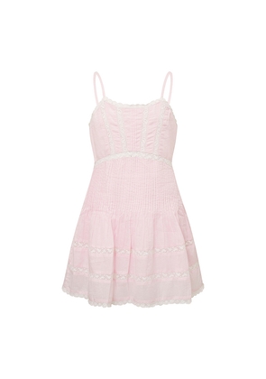 LoveShackFancy Tween Havrea Dress in Pink. Size 10. Also in 12, 14, 7, 8, 9.