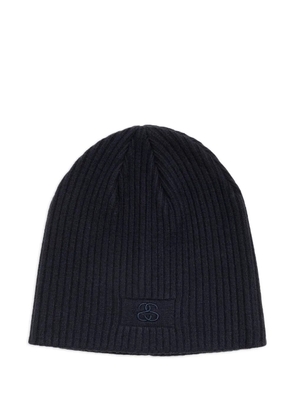 Stüssy embroidered beanie hat - Black