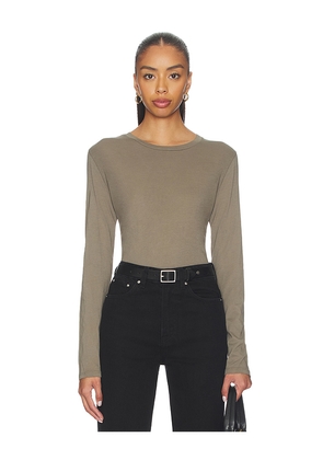 NILI LOTAN Simone Tee in Olive. Size L. Also in M, S, XS.