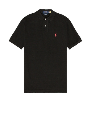 Polo Ralph Lauren Classic Fit Mesh Polo in Black. Size M. Also in S.