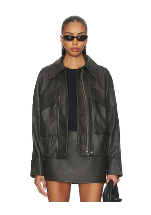 MADISON THE LABEL Rory Jacket in Green. Size L. Also in M, S, XL, XS.