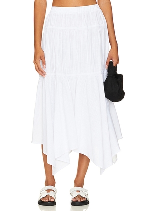 SNDYS Tahlia Maxi Skirt in White. Size M. Also in XXS.