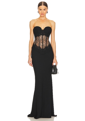 RASARIO Corset Gown in Black. Size 36/4. Also in 38/6.