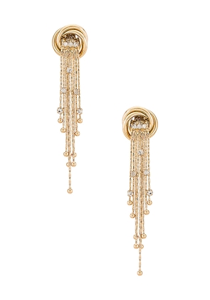 petit moments Echo Earrings in Metallic Gold.