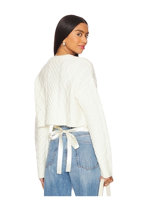 Steve Madden Kessie Sweater in White. Size L. Also in XL.