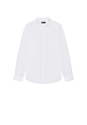Theory Weekend Button Down Shirt in White. Size L. Also in M.