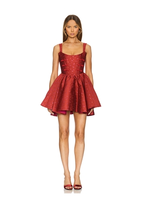 SAU LEE Jolie Dress in Red. Size 0. Also in 2, 8.