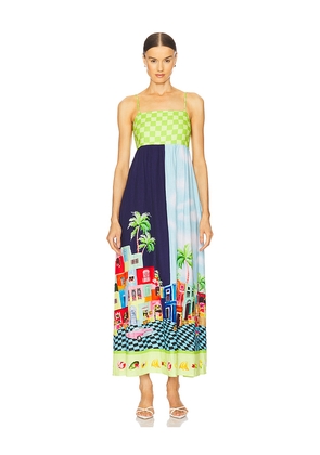 Seafolly Cuba Maxi Dress in Green. Size M. Also in S, XS.