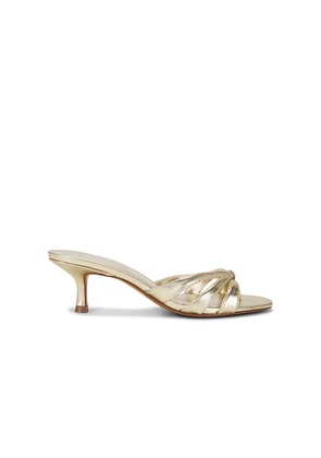 Steve Madden Cary Sandal in Metallic Gold. Size 10. Also in 8.5.