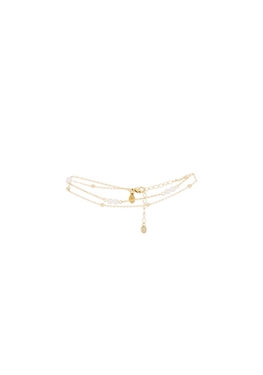 petit moments Charli Anklet in Metallic Gold.