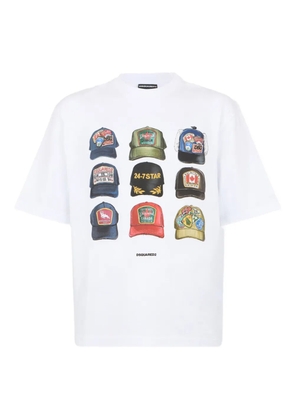 DSQUARED2 logo-print round-neck T-shirt - White
