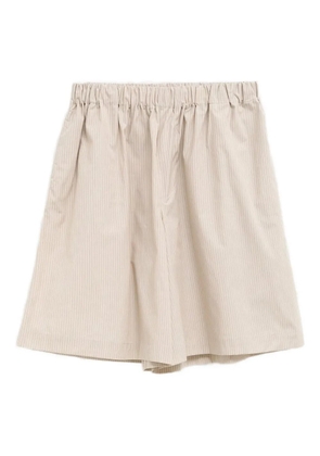 Baserange Claude striped elasticated shorts - Neutrals