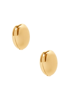 petit moments Azure Earrings in Metallic Gold.