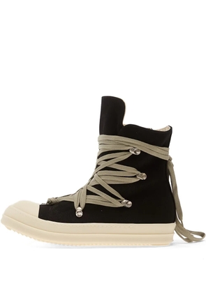 Rick Owens Megalace high-top sneakers - Black
