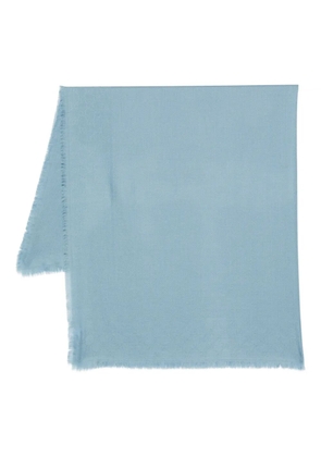 Gucci frayed-edge scarf - Blue