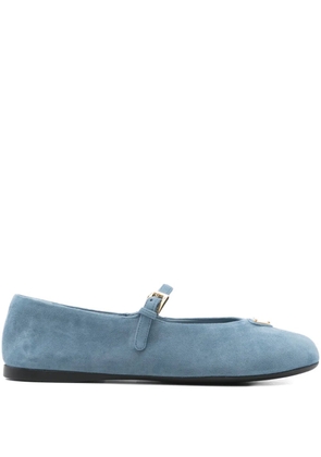 Prada buckle strap ballet flats - Blue