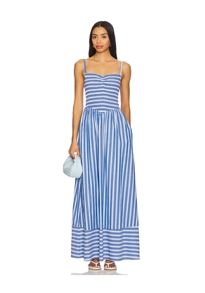 Show Me Your Mumu Dixie Maxi Dress in Blue. Size L. Also in M, S.