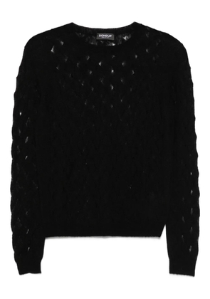 DONDUP geometric-pattern knitted sweater - Black