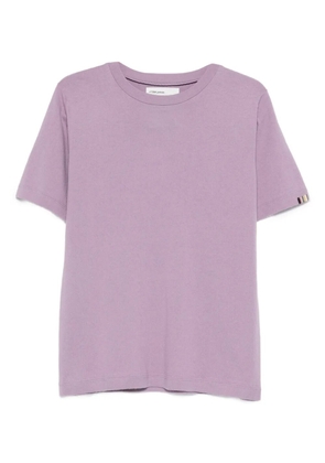 extreme cashmere James stripe-trim T-shirt - Purple
