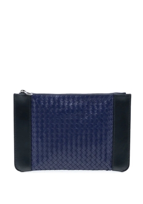 Bottega Veneta Pre-Owned 2012-2025 Bicolor Nappa Intrecciato clutch bag - Blue