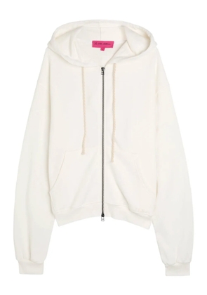 The Elder Statesman zip hooded hoodie - Neutrals