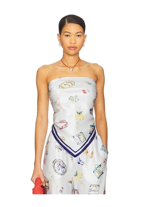 ROAME. Farrah Scarf in Baby Blue.