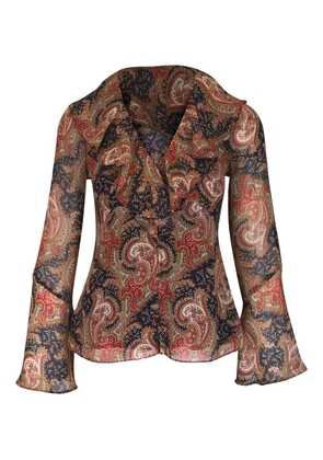 Veronica Beard Kyrie paisley-print blouse - Blue