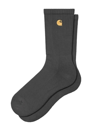 Carhartt WIP embroidered ribbed chase socks - Grey