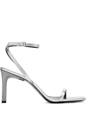 Tory Burch ankle strap heeled sandals - Silver