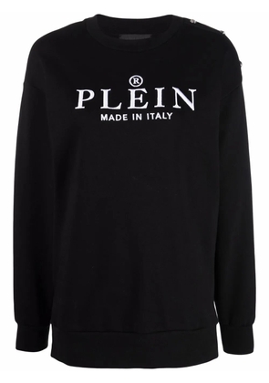 Philipp Plein logo-print sweatshirt - Black